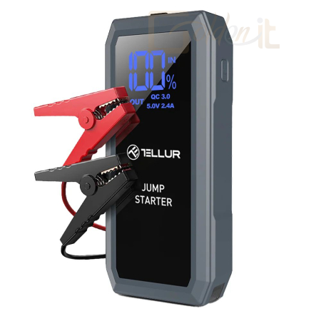 Powerbank vésztöltők Tellur Portable Car Jump Starter 16800mAh Powerbank Black - TLL158431