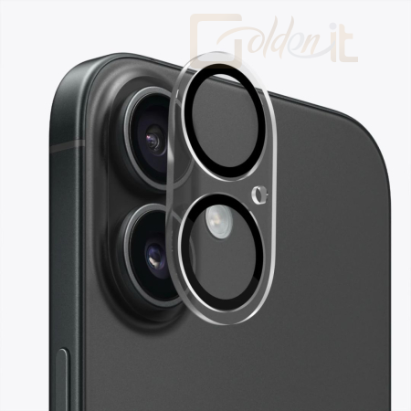 Okostelefon kiegészítő Mobile Origin Easy Lens full cover iPhone 16 / 16 Plus Clear - FRL-LGFC-I16-CLR