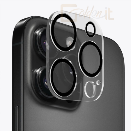 Okostelefon kiegészítő Mobile Origin Easy Lens full cover iPhone 16 Pro / 16 Pro Max Clear - FRL-LGFC-I16PRO-CLR