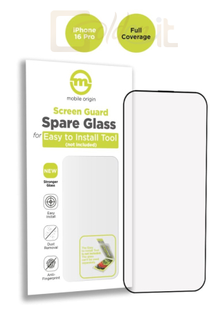 Okostelefon kiegészítő Mobile Origin Screen Guard Spare Glass Full Coverage iPhone 16 Pro - SGA-SP-F-I16PRO