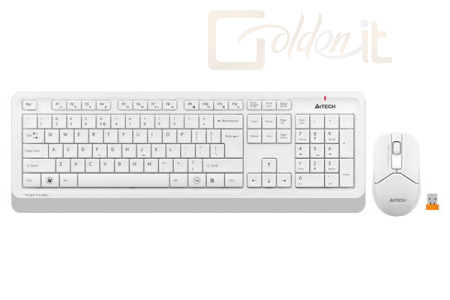 Billentyűzet A4-Tech FG1012 Wireless Keyboard Combo White US - FG1012-WH