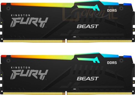 RAM Kingston 32GB 6800MHz Kit(2x16GB) Fury Beast RGB Black - KF568C34BBAK2-32