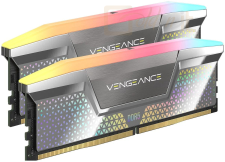 RAM Corsair 48GB DDR5 8000MHz Kit(2x24GB) Vengeance RGB Silver - CMHC48GX5M2X8000C38