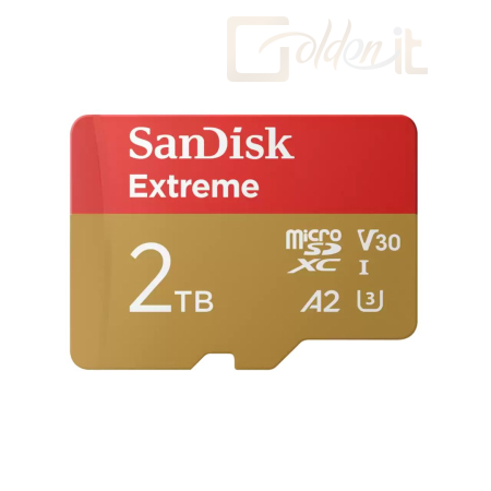 USB Ram Drive Sandisk 2TB microSDXC Class 10 U3 V30 A2 Extreme + adapterrel - SDSQXAV-2T00-GN6MA