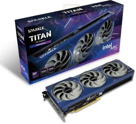 Videókártya Sparkle Intel Arc B580 Titan OC 12GB DDR6 - 1A1-S00421500G