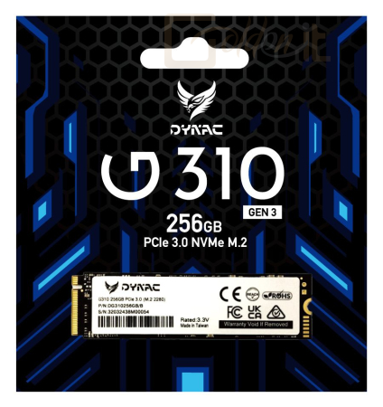 Winchester SSD Dynac 256GB M.2 2280 NVMe G310 - G310256GB/R