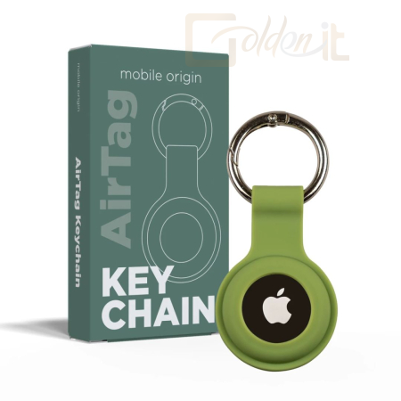 Okostelefon kiegészítő Mobile Origin Airtag KeyChain Green - FRL-ATKC-GRN