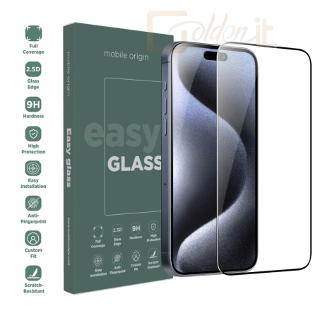 Okostelefon kiegészítő Mobile Origin EasyGlass iPhone 15 Pro Max - FRL-EG-I15PROMAX