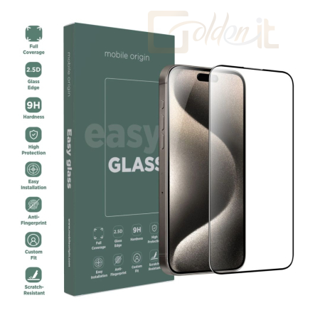 Okostelefon kiegészítő Mobile Origin EasyGlass iPhone 15 Pro - FRL-EG-I15PRO