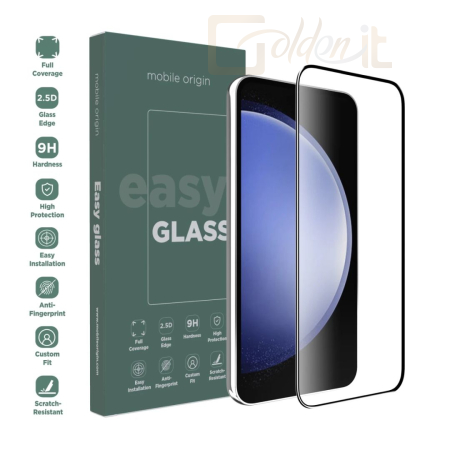 Okostelefon kiegészítő Mobile Origin EasyGlass Samsung Galaxy S23 FE - FRL-EG-GS23FE