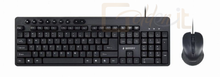 Billentyűzet Gembird KBS-UM-04 Keyboard Combo Black US - KBS-UM-04