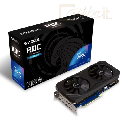 Videókártya Sparkle Intel Arc A770 ROC 16GB DDR6 OC - SA770R-16GOC