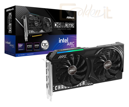 Videókártya ASRock Intel Arc B570 Challenger 10GB OC - 90-GA5KZZ-00UANF