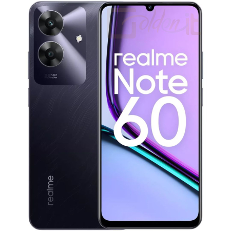 Mobil készülékek Realme Note 60 128GB DualSIM Marcble Black - REALME NOTE 60B