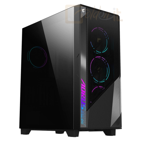 Ház Gigabyte Aorus C500 Glass Tempered Glass Black - GB-AC500G ST