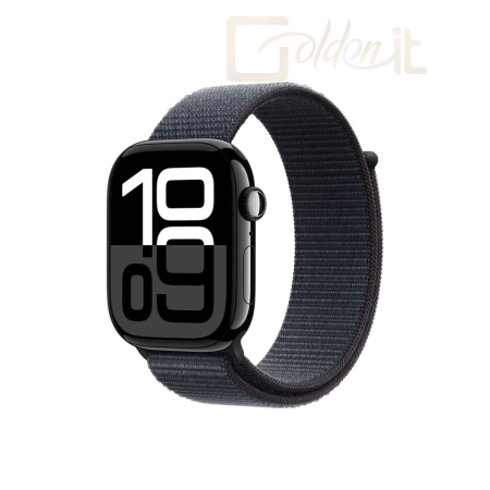 Okosóra Apple Watch S10 Cellular 46mm Jet Black Alu Case with Ink Sport Loop - MWY53