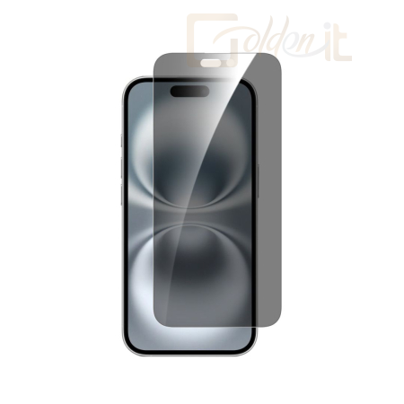 Okostelefon kiegészítő Dviced Privacy tempered glass screen protector for iPhone 16 with applicator - DV520013