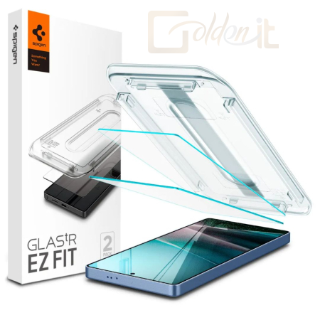 Okostelefon kiegészítő Spigen Glass tR EZ Fit HD 2 Pack Samsung Galaxy S25 Ultra Transparency - AGL09082