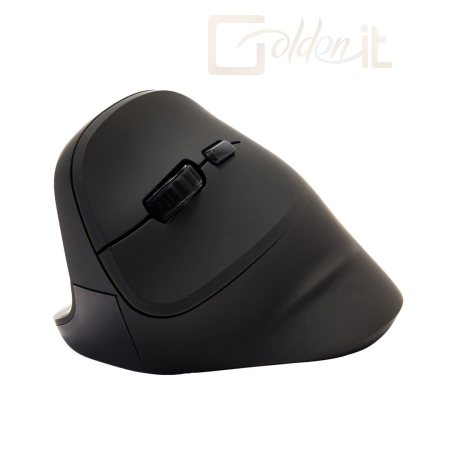 Egér V7 MW400L Left Hand 2.4Ghz Vertical Ergonomic Mouse Black - MW400L