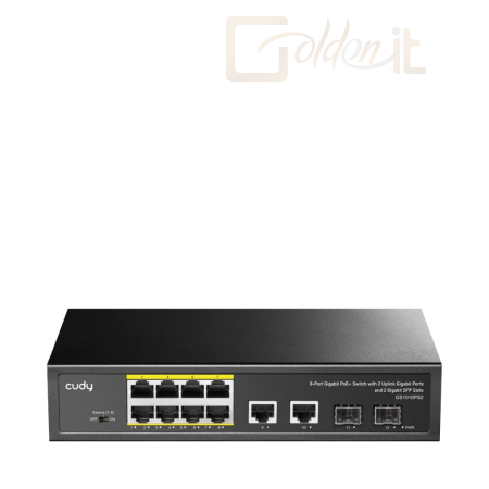 Hálózati eszközök Cudy GS1010PS2 8-port PoE Switch - GS1010PS2