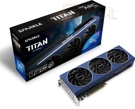 Videókártya Sparkle ARC A750 8GB Titan DDR6 OC - SA750T-800C