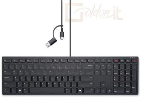 Billentyűzet Dell KB525C Keyboard Black UK - 580-BBSN