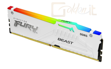 RAM Kingston 16GB DDR5 6000MHz Fury Beast RGB White - KF560C30BWA-16