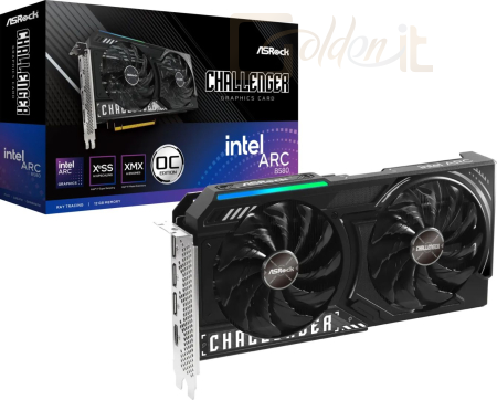 Videókártya ASRock Intel Arc B580 Challenger 12GB OC - 90-GA5LZZ-00UANF