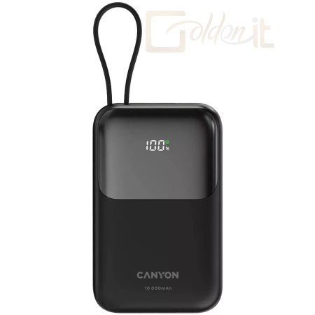 Powerbank vésztöltők Canyon OnPower 101 10000mAh PowerBank Black - CNS-CPB101BK