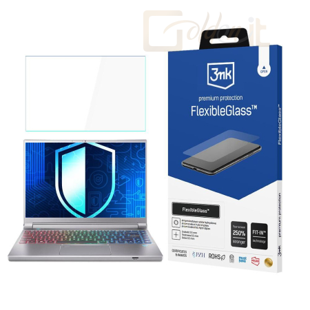 Okostelefon kiegészítő 3mk FlexibleGlass hibrid üvegfólia 7H Acer Predator Triton 14 - W-15u3FxGl-APT14