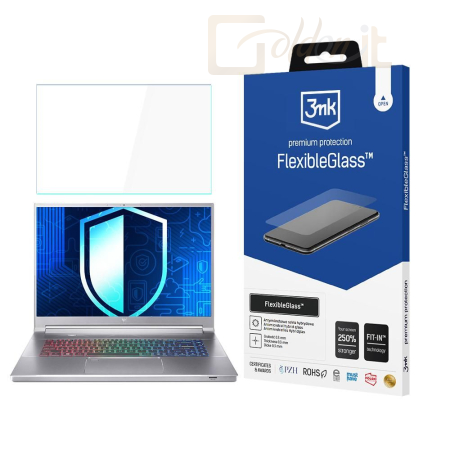 Okostelefon kiegészítő 3mk FlexibleGlass hibrid üvegfólia 7H Acer Predator Triton 300 SE 14