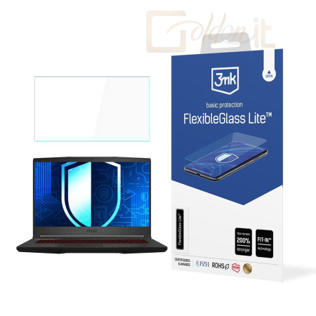 Okostelefon kiegészítő 3mk FlexibleGlass Lite hibrid üvegfólia 7H MSI Bravo 15 - W-15u3FxGlL-MSIB15