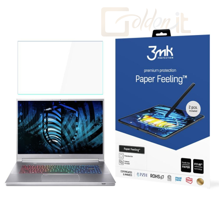 Okostelefon kiegészítő 3mk Paper Feeling védőfólia rajzoláshoz Acer Predator Triton 300 SE 14