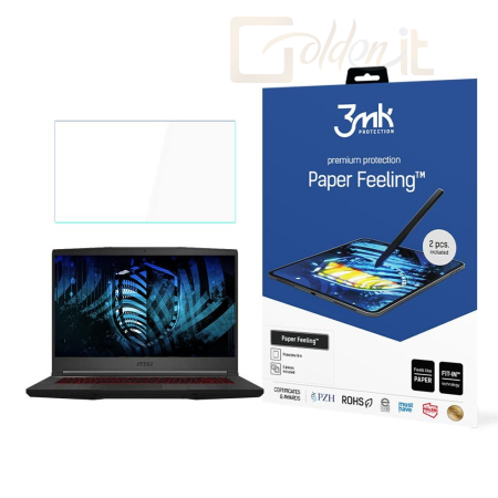 Okostelefon kiegészítő 3mk Paper Feeling védőfólia rajzoláshoz MSI Bravo 15 - W-15u3PapFe-MSIB15