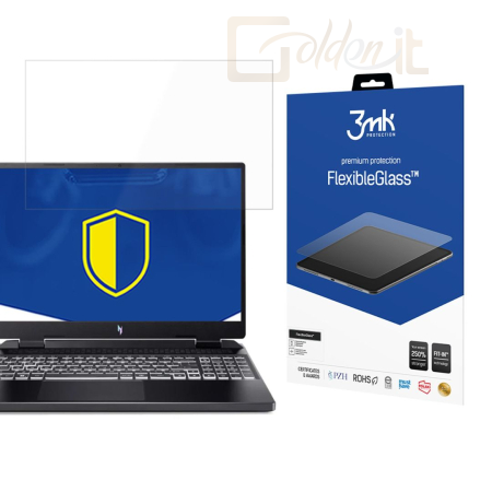 Okostelefon kiegészítő 3mk FlexibleGlass hibrid üvegfólia 7H Acer Nitro 16 - W-17u3FxGl-AN16