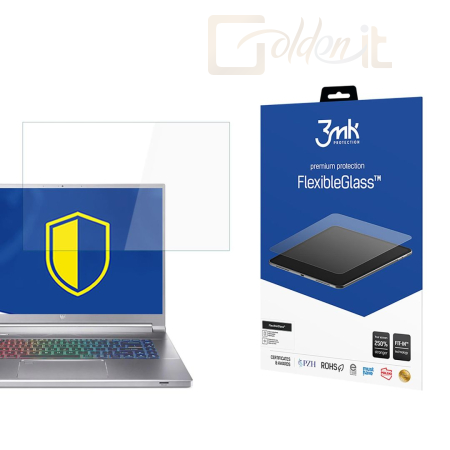 Okostelefon kiegészítő 3mk FlexibleGlass hibrid üvegfólia 7H Acer Predator Triton 300 SE 16'' - W-17u3FxGl-APTSE16