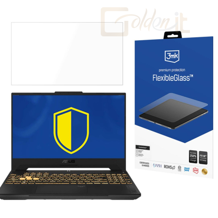 Okostelefon kiegészítő 3mk FlexibleGlass hibrid üvegfólia 7H ASUS TUF Gaming F15 - W-17u3FxGl-ATGF15