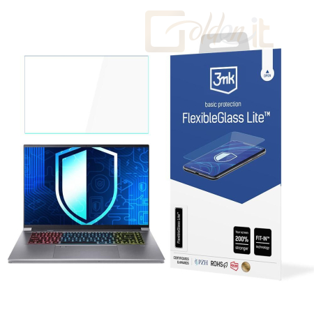 Okostelefon kiegészítő 3mk FlexibleGlass Lite hibrid üvegfólia 7H Acer Predator Triton 16 - W-17u3FxGlL-APT16