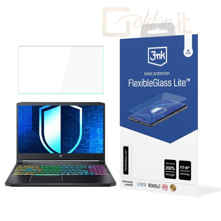 Okostelefon kiegészítő 3mk FlexibleGlass Lite hibrid üvegfólia 7H Acer Predator Triton 300 - W-17u3FxGlL-APT300