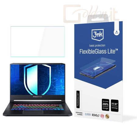 Okostelefon kiegészítő 3mk FlexibleGlass Lite hibrid üvegfólia 7H Acer Predator Triton 500 - W-17u3FxGlL-APT500