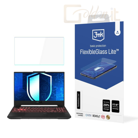 Okostelefon kiegészítő 3mk FlexibleGlass Lite hibrid üvegfólia 7H ASUS TUF Gaming A15 - W-17u3FxGlL-ATGA15