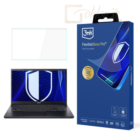 Okostelefon kiegészítő 3mk FlexibleGlass Pro hibrid üvegfólia 7H Acer Aspire 7 - W-17u3FxGlP-AA7
