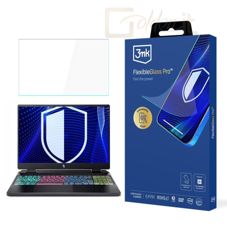 Okostelefon kiegészítő 3mk FlexibleGlass Pro hibrid üvegfólia 7H Acer Nitro 16 - W-17u3FxGlP-AN16