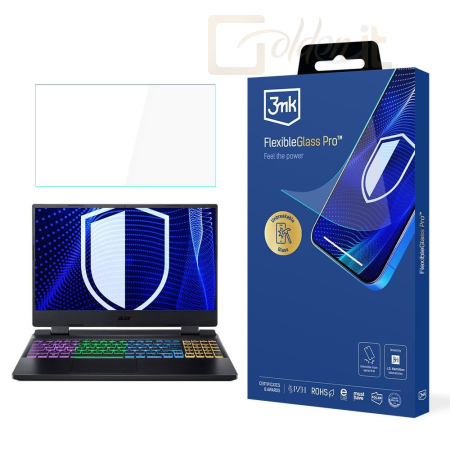 Okostelefon kiegészítő 3mk FlexibleGlass Pro hibrid üvegfólia 7H Acer Nitro 5 15,6