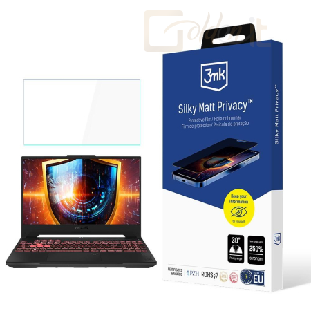 Okostelefon kiegészítő 3mk FlexibleGlass Pro hibrid üvegfólia 7H ASUS TUF Gaming A15 - W-17u3FxGlP-ATGA15