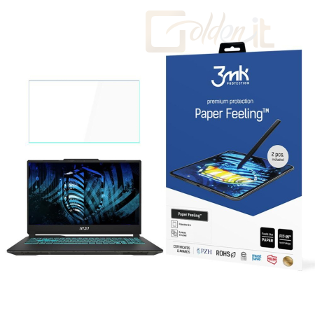 Okostelefon kiegészítő 3mk Paper Feeling védőfólia rajzoláshoz MSI Cyborg A12 - W-17u3PapFe-MSICA12