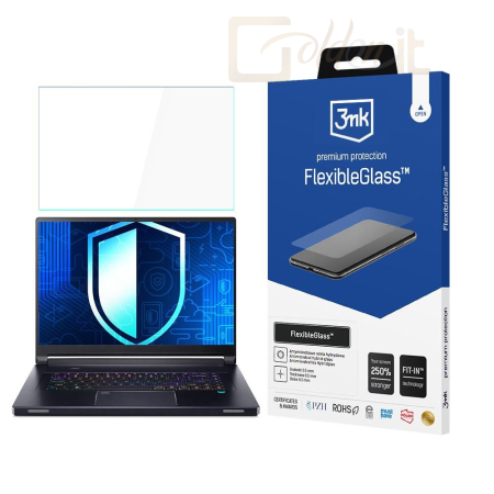 Okostelefon kiegészítő 3mk FlexibleGlass hibrid üvegfólia 7H Acer Predator Triton 17X - W-19u3FxGl-APT17X