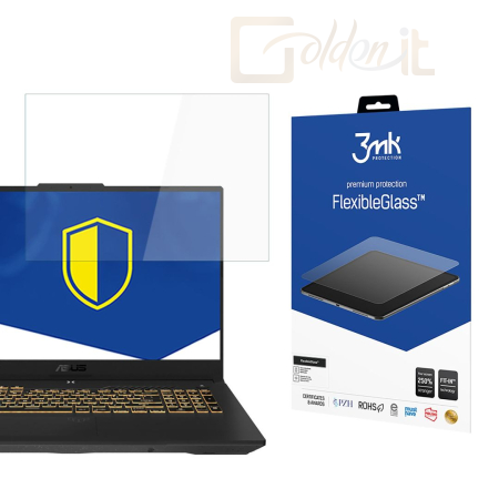 Okostelefon kiegészítő 3mk FlexibleGlass hibrid üvegfólia 7H ASUS TUF Gaming F17 - W-19u3FxGl-ATGF17
