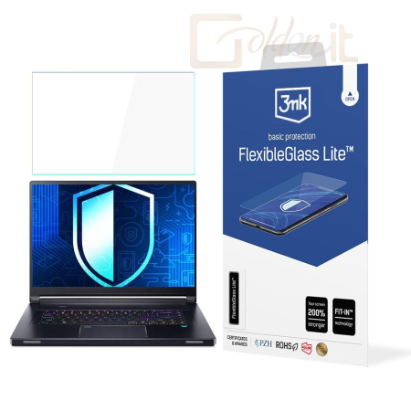 Okostelefon kiegészítő 3mk FlexibleGlass Lite hibrid üvegfólia 7H Acer Predator Triton 17X - W-19u3FxGlL-APT17X