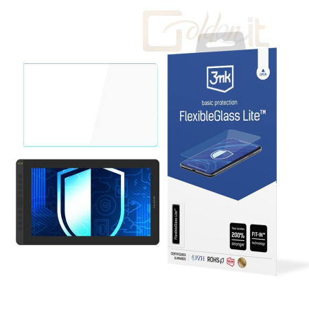Okostelefon kiegészítő 3mk FlexibleGlass Lite hibrid üvegfólia 7H Huion Kamvas 16 - W-19u3FxGlL-HK16